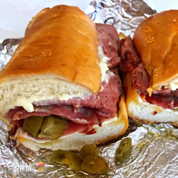 Gioia's Deli signature dishes Hot Salami SandwichItalian TrioHot Roast Beef Sandwich